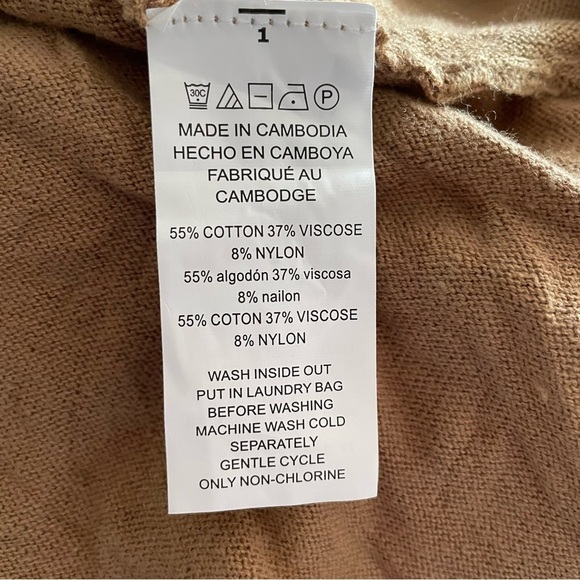 NWT Michael Kors Brown Long Sleeve Sweater Size Large - Picture 6 of 9